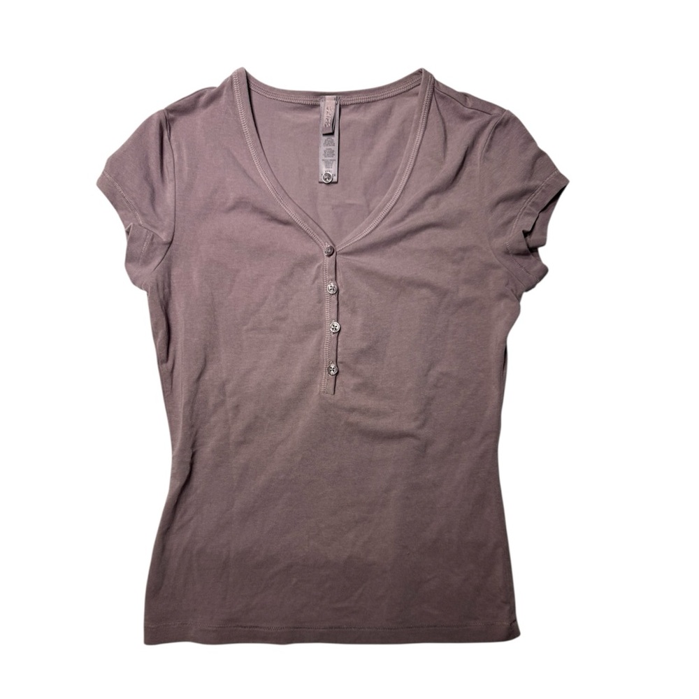 NWOT Skims New Vintage Henley T-shirt - Zinc - No Longer Available